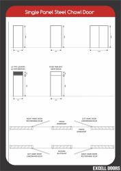 Singel Panel Steel Chawl Door